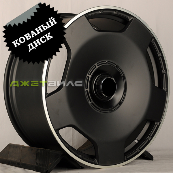 Кованый диск JETFORGED RGW4969 R22 11.5J 5x112 ET47 DIA 66.56 Matt Black Machined Lip