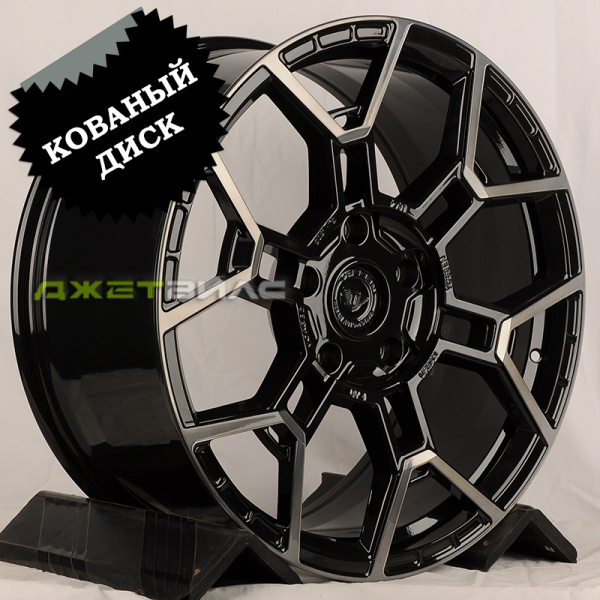 Кованый диск JETFORGED RGW3571 R22 10J 5x150 ET40 DIA 110.1 BKF/Black Clear