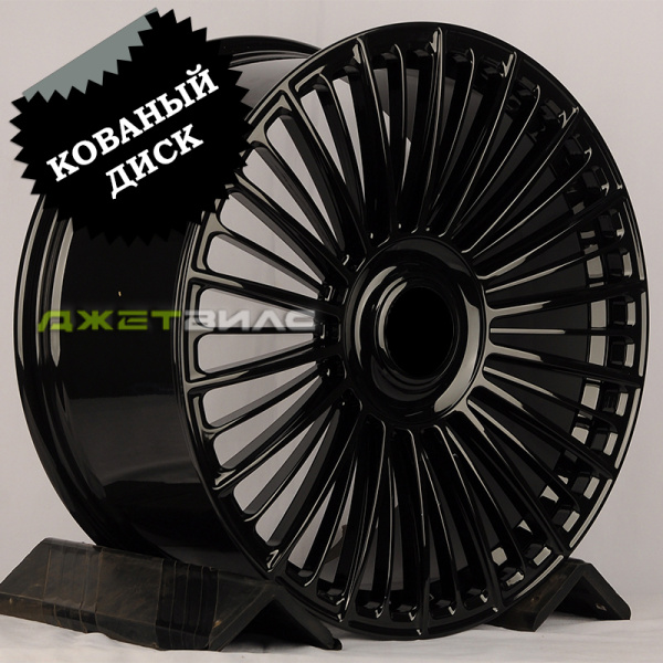 Кованый диск JETFORGED RGW4923 R22 10J 5x112 ET44 DIA 66.56 Gloss Black+Floating Cap