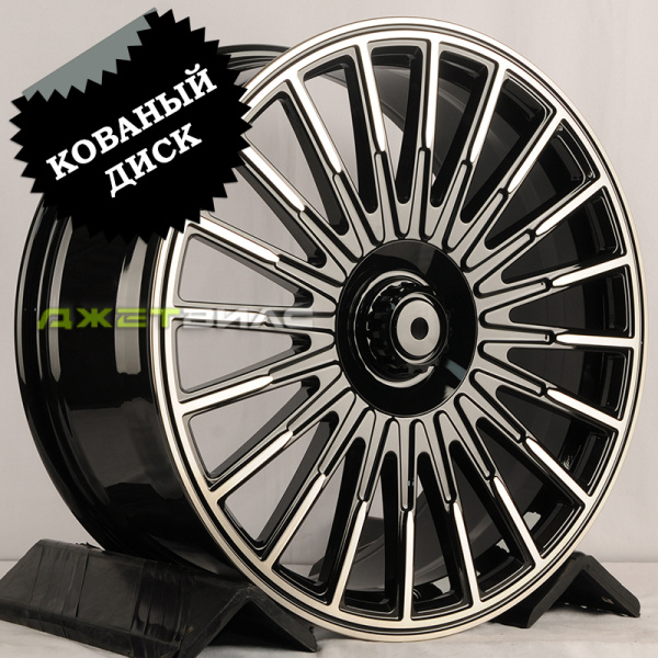 Кованый диск JETFORGED RGW204 R22 11.5J 5x112 ET53 DIA 66.56 BKF/Black Clear