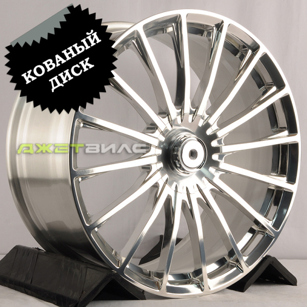 Кованый диск JETFORGED RGW4151 R21 10J 5x112 ET44 DIA 66.56 Clear Polished+Barrel Clear Brushed