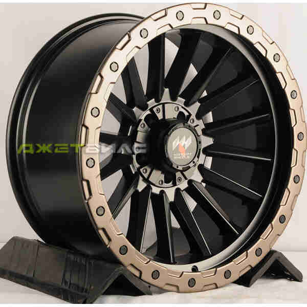 Литой диск Jetwheel A0294 R20 10J 5x127 ET-24 DIA 78.3 Matte Black With Bronz Lip