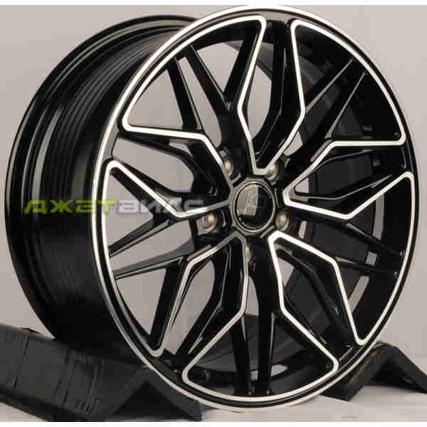 Литой диск KoKo Kuture FF585 R18 8J 5x112 ET35 DIA 66.45 Gloss Black+Maching Face