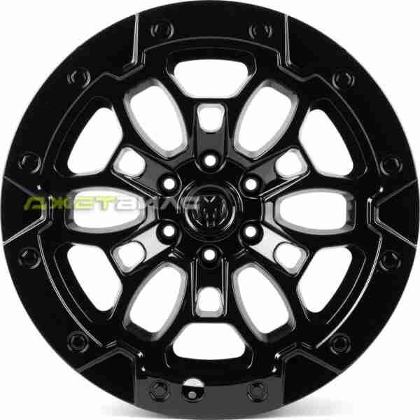 Кованый диск SKILL SV145-SV481 R22 9J 6x139.7 ET19 DIA 77.8 Чёрный Глянцевый