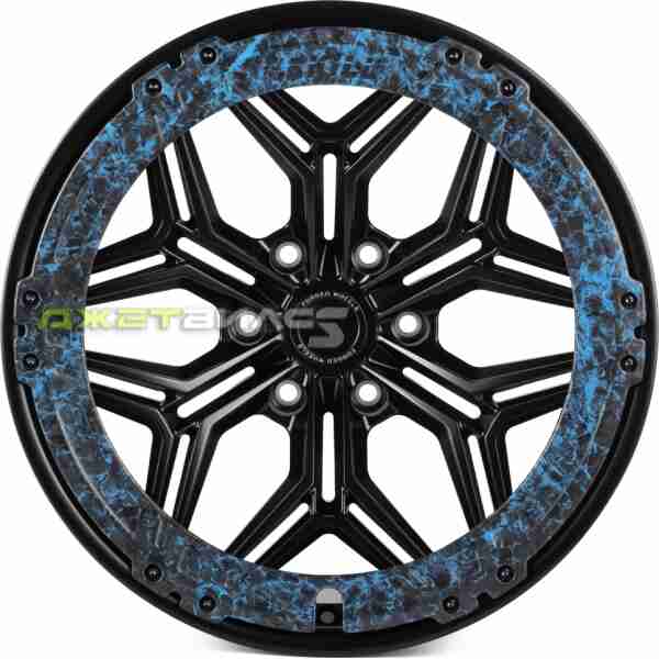 Кованый диск SKILL SV185-SB565 R20 10J 6x139.7 ET10 DIA 77.8 Чёрный Матовый + Карбон Sfc18