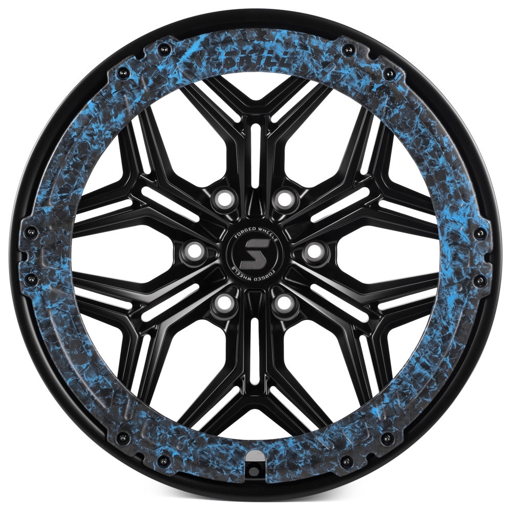 Кованый диск SKILL SV185-SB565 R20 10J 6x139.7 ET10 Кованый диск SKILL SV185-SB565 R20 10J 6x139.7 ET10 DIA 77.8 Чёрный Матовый + Карбон Sfc18