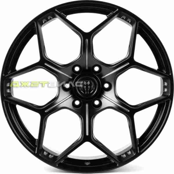 Кованый диск SKILL SV310-SL251 R22 9J 6x139.7 ET19 DIA 77.8 чёрный матовый + полировка + тёмный лак SK51