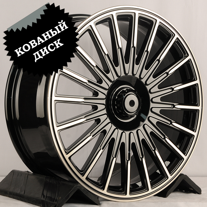 Кованый диск JETFORGED RGW204 R22 10J 5x130 ET33 Кованый диск JETFORGED RGW204 R22 10J 5x130 ET33 DIA 84.1 BKF/Black Clear