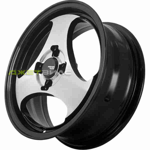 Литой диск FF R020-1149 R15 6J 4x100 ET35 DIA 73.1 Black Machined Face with Black