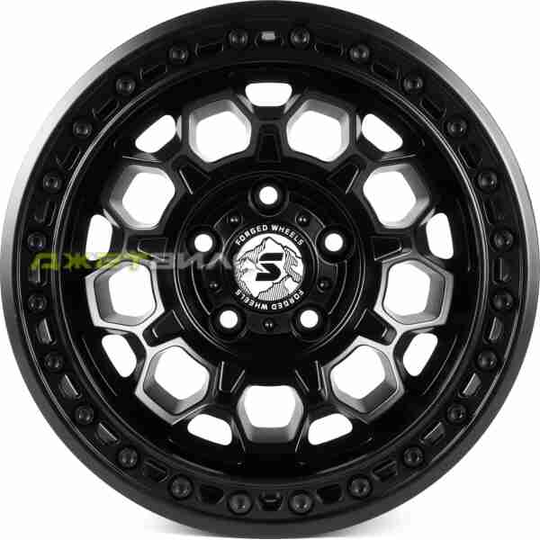 Кованый диск SKILL SB024-SL178 R17 9J 5x127 ET-12 DIA 71.5 Чёрный Матовый