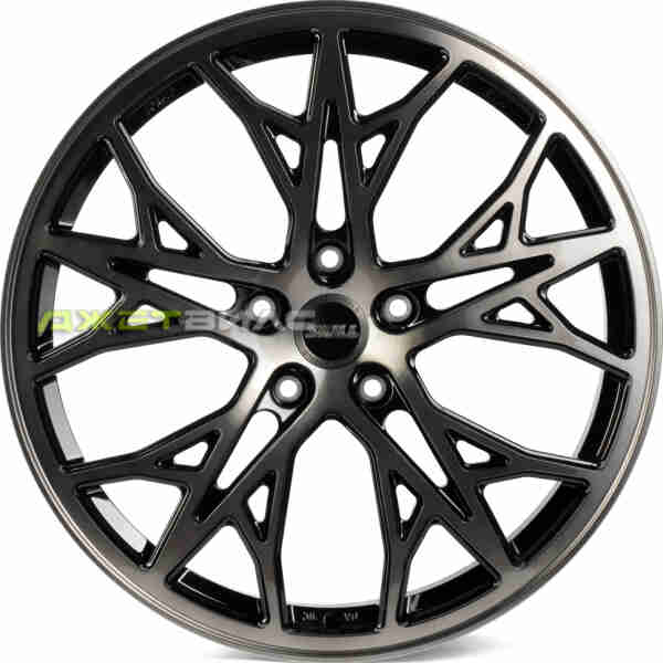Кованый диск SKILL SL352-DS226 R21 9J 5x127 ET50 DIA 71.5 Черный + Полированные Спицы
