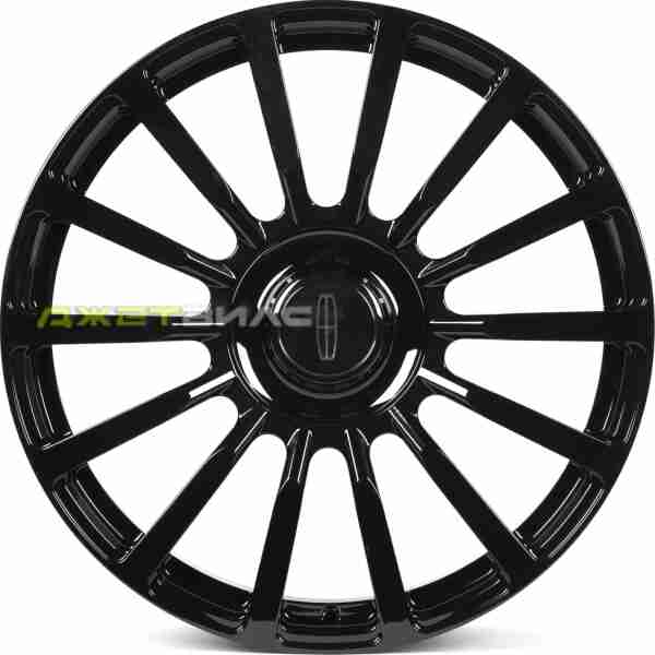 Кованый диск SKILL SV170 R22 9.5J 6x135 ET44 DIA 87.1 Черный Глянец + Полированые Спицы