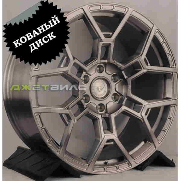 Кованый диск JETFORGED YH2007 R22 10J 6x139.7 ET19 DIA 106.1 Brushed Grey