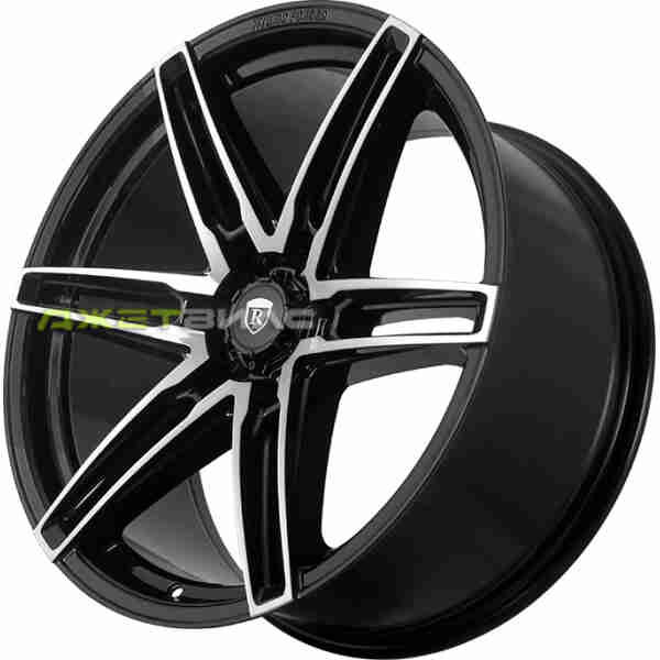 Литой диск FF FBX027-1997 R20 9.5J 6x139.7 ET20 DIA 108.1 Black Machined Face