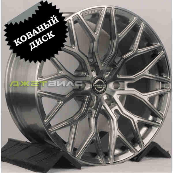 Кованый диск JETFORGED RGW914 R22 9.5J 6x139.7 ET15 DIA 106.2 Brusched Black