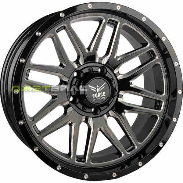Литой диск KoKo Kuture 0260 R22 12J 5x150 ET-44 DIA 110.3 Black/Milled