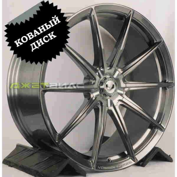 Кованый диск JETFORGED RGW0651-1 R20 9J 5x112 ET30 DIA 66.56 Midnight Smoke+Large Aluminum Cap/Brusched Black