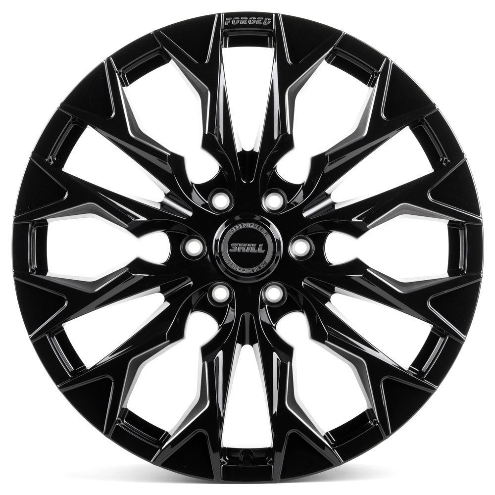Кованый диск SKILL SV160-SK363 R22 9J 6x139.7 ET19 Кованый диск SKILL SV160-SK363 R22 9J 6x139.7 ET19 DIA 77.8 Чёрный Глянцевый + Полировка + Тёмный Лак