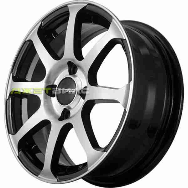 Литой диск FF JT2012-1975 R14 5.5J 4x100 ET35 DIA 73.1 Black Machined Face