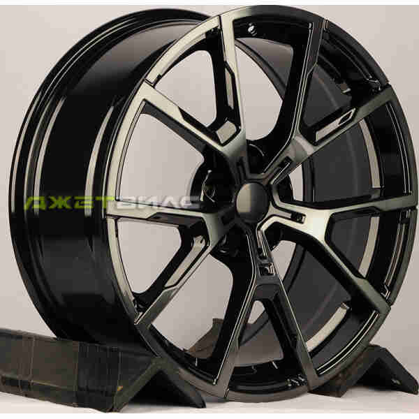 Литой диск Jetwheel BK5601 R19 8J 5x112 ET27 DIA 66.6 BKF black clear (MB-B)
