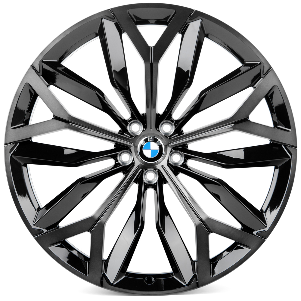 Кованый диск SKILL SL879-CS428 R21 9.5J 5x112 ET36 Кованый диск SKILL SL879-CS428 R21 9.5J 5x112 ET36 DIA 66.6 чёрный глянцевый + полированные спицы + лак SK51