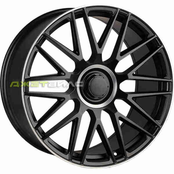 Литой диск Jetwheel Y0207 R21 10J 5x112 ET44 DIA 66.6 Matte Black Machined Lip